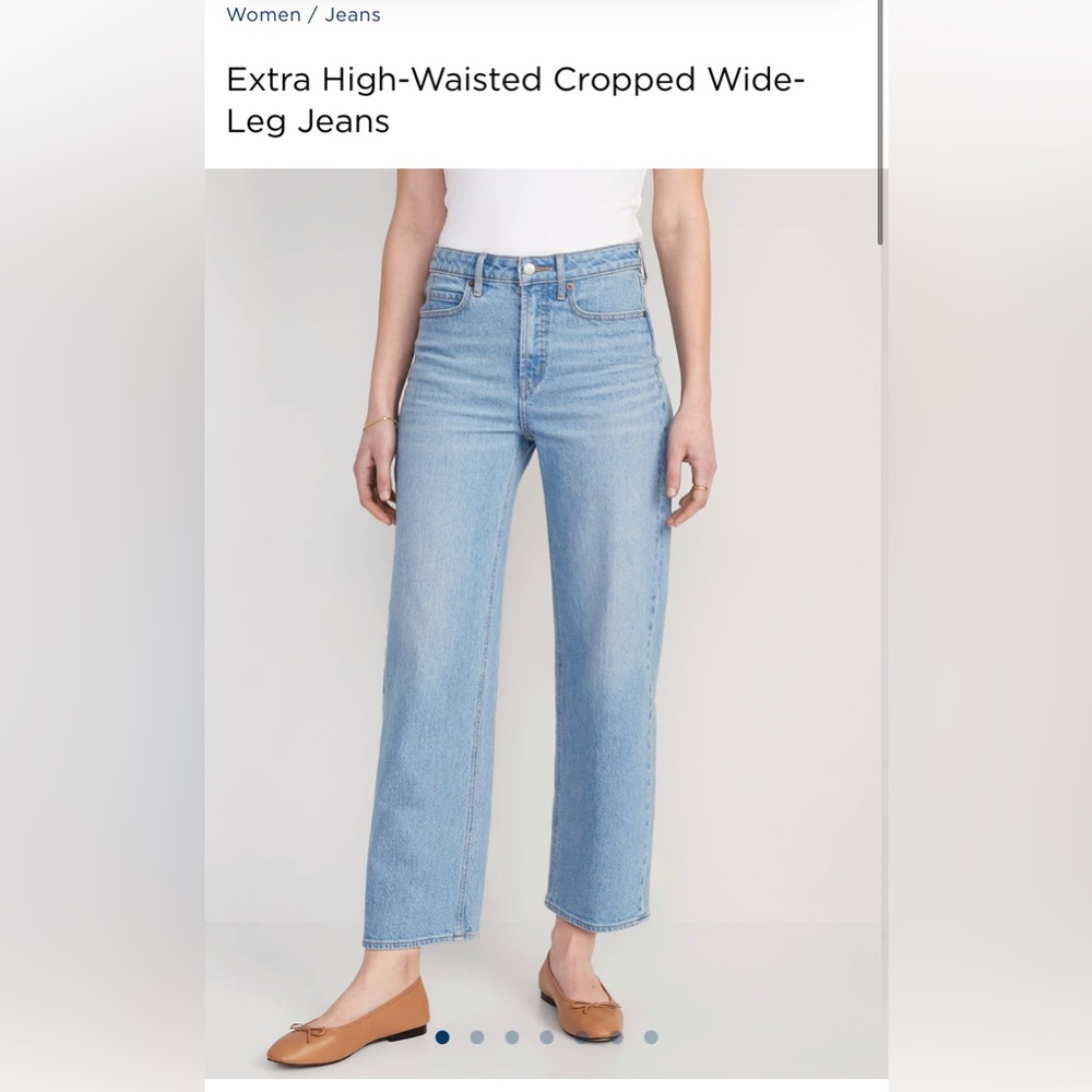 Extra High-Waisted Cropped Wide-Leg Jeans
